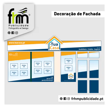 Decoração Frente de Loja – Montras e Reclamo – TuaCasa Imobiliária