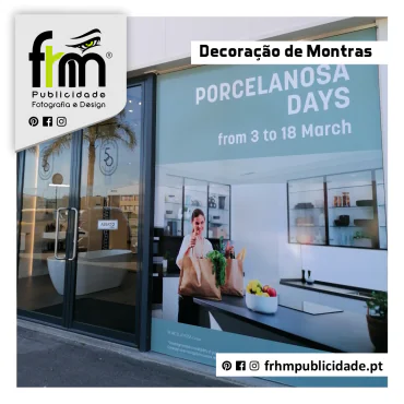 Decoração de Montras – Porcelanosa Loulé